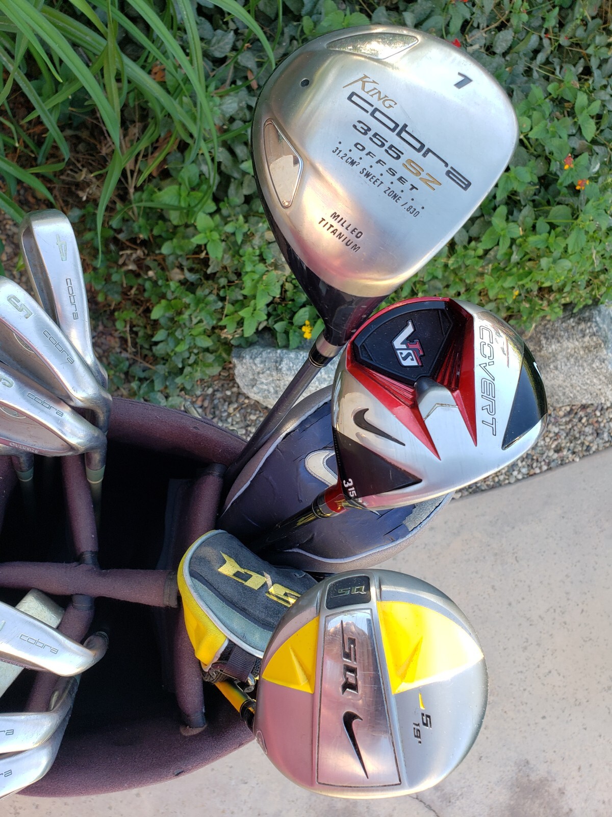 Lady Cobra OS Ladies Complete Golf Set Graphite Shafts Nike Woods Bag