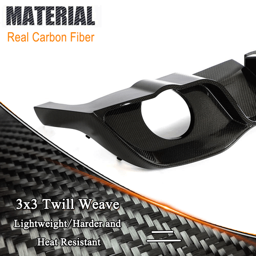 Carbon Heckdiffusor Diffusor Heck Stoßstangen Heckansatz Für VW Golf 8 MK8 GTI - Bild 9 von 12