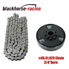 5 Feet Chain & 3/4''Bore 10T #40/41 420 Go Kart Mini Bike Centrifugal Clutch