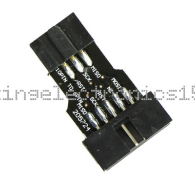 5PCS 10Pin Convert to 6Pin ISP Adapter Board For ATMEL AVRISP USBASP STK500