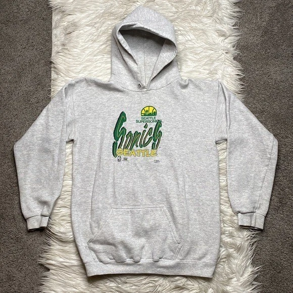 Logo 7 vintage Seattle SuperSonics hoodie youth xl | eBay