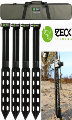 4x Zeck Rod Stand Basic Rutenständer + 1x Zeck Rod Stand Bag