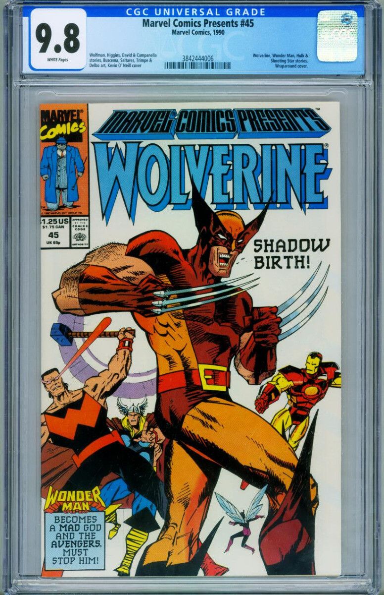 Marvel Comics Presents #45 CGC 9.8 // 1990 // Wolverine comic book