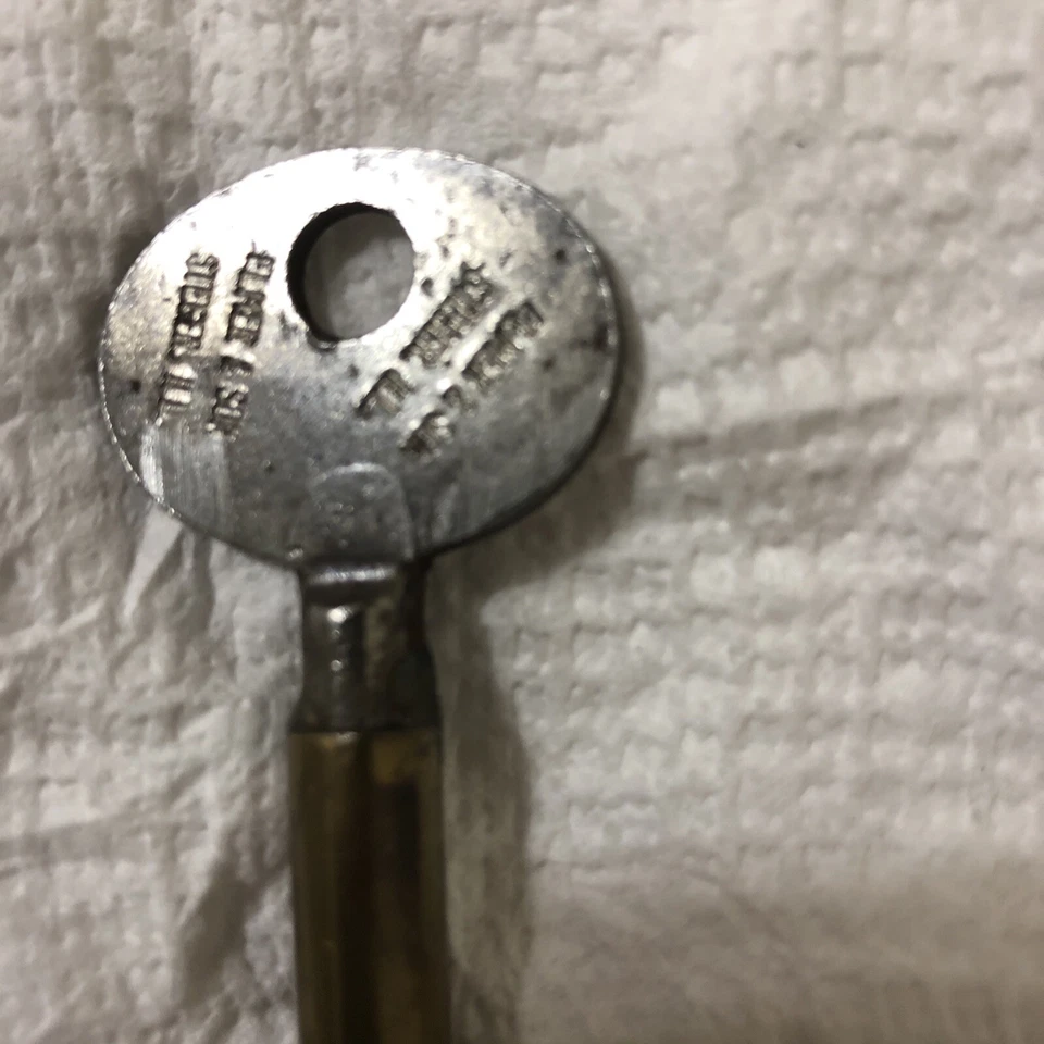 LLAVE ESQUELETO - Genuino Antiguo Latón Eagle Lock Company, Terryville, Connectict Foto 4 de 4