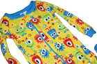 E3 LN 18-24M The Children's Place Yellow MONSTERS ALIENS Footed Sleeper Pajamas — photo 2