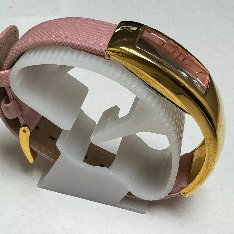 Кварцевые женские часы Halston 30 м золотистый розовый кожаный японский новый аккумулятор - Изображение 3 из 4