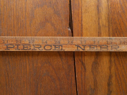 Pierce NE Nebraska Lundak Radios Undertaking Furniture Antique yardstick Wood - Picture 7 of 9