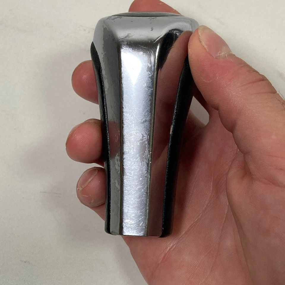 2001-2006 BMW 325i переключатель ручки кожаный ручной черный хром - Изображение 2 из 4