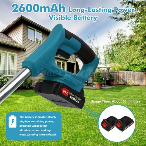 Electric Weed Lawn Edger Eater Cordless Grass String Trimmer Cutter 2* Battery - Picture 53 of 70