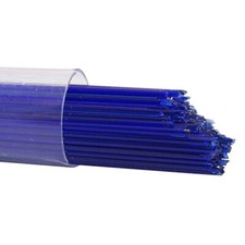 Oceanside Stringers Approx.1/25"DIA.x17"L. Dark Blue Trans. 5OZ. Tube 96 COE.