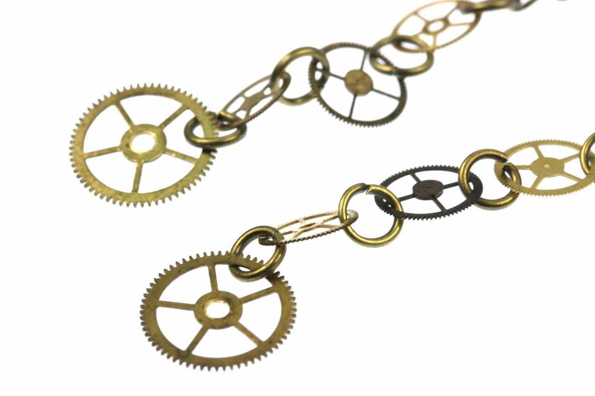 4er Zahnrad Ohrringe Zahnräder Mechanik Steampunk Uhrwerk Uhr