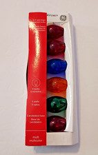 6 GE Multi-Color Clear C7 Replacement Bulbs 120v 5w Candelabra Base 3723677 NEW