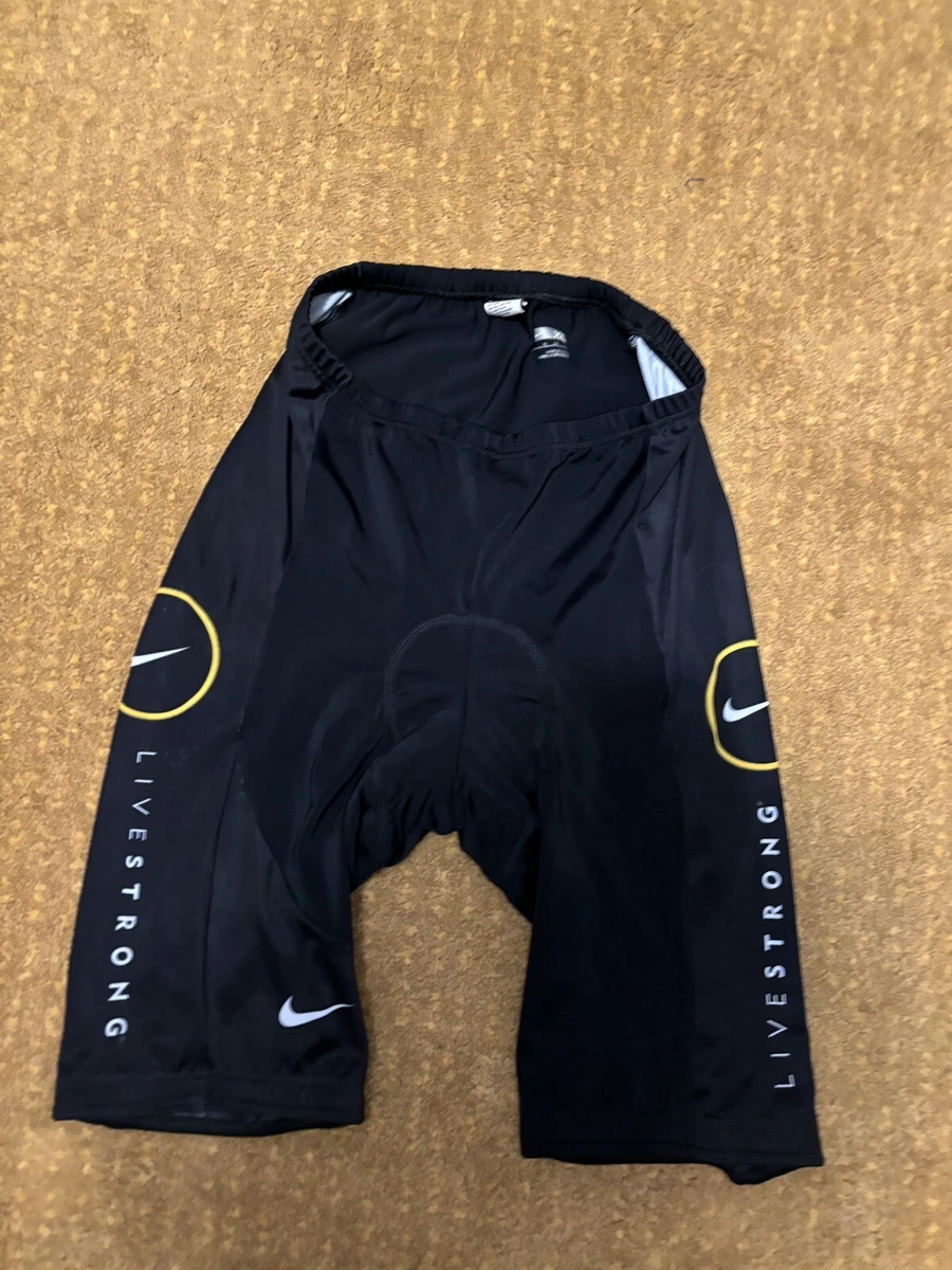 Nike Livestrong Lance Armstrong Women s Padded Cycling Shorts Active XL Black