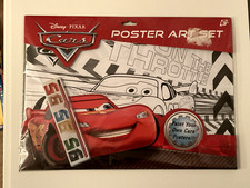 Disney PIXAR Cars - Poster Art Set - 6 Watercolour Paints & 6 Posters