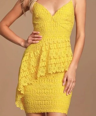 lulus yellow dress