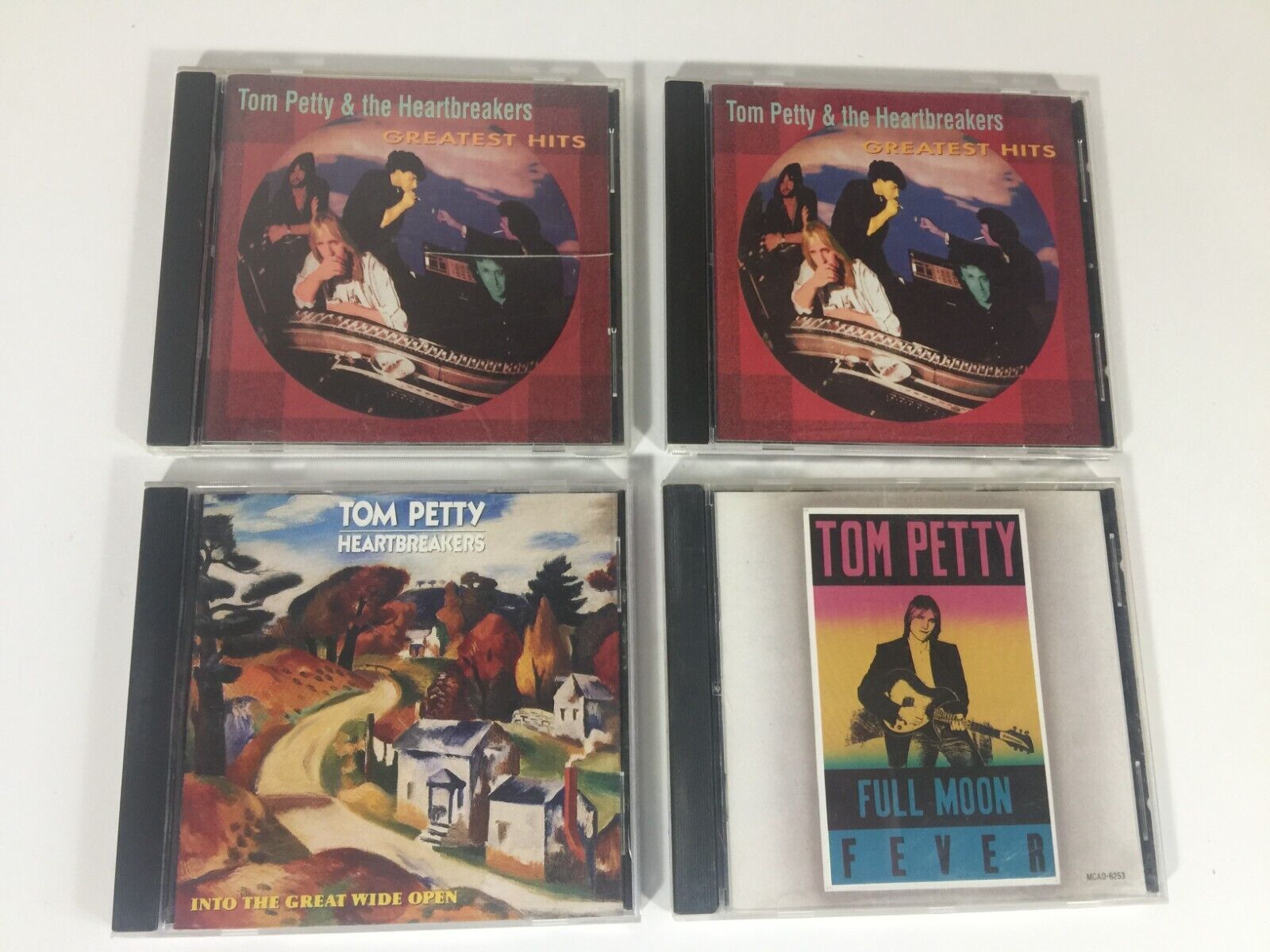 TOM PETTY 4 CD Lot Into The Great Wide Open Greatest Hits x2 Full Moon Fever