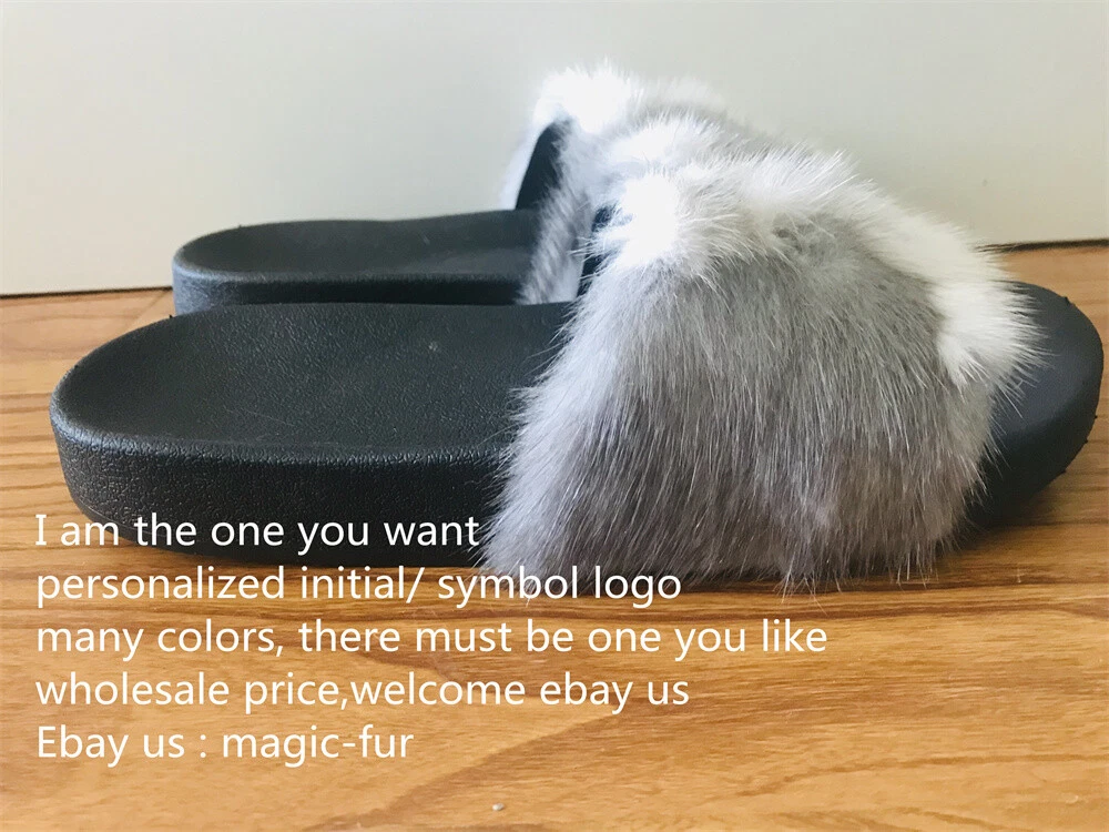 Mink fur hotsell slides wholesale