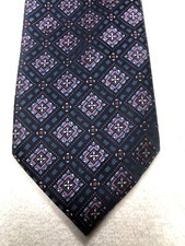 PINK MENS TIE SHADES OF BLUE WITH PINK 3.5 X 59 NWOT