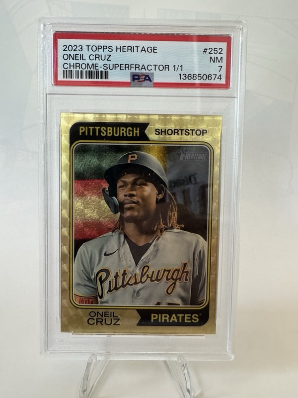 2023 Topps Heritage Oneil Cruz #252 Chrome SuperFractor /1