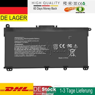Akku HSTNN-LB7L HSTNN-LB7X HSTNN-UB7J TF03XL TPN-C131 für HP Laptop 3630mAh