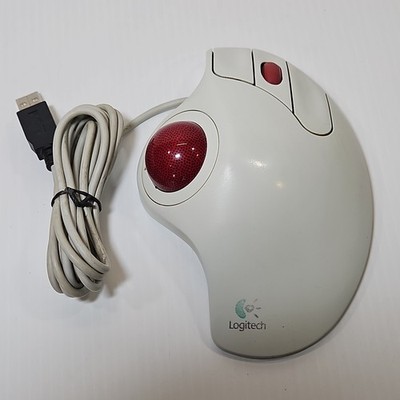 Logitech Trackman Marble Wheel T-BB13 USB Trackball Mouse Tested 