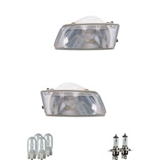 Halogen Scheinwerfer Set rechts & links H4 für Citroën ZX Break inklusive Lampen