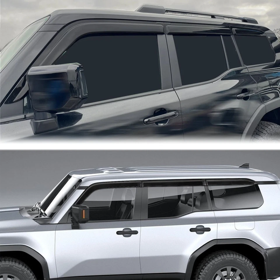 Para Toyota Land Cruiser 2024-2025 Ventana Visera Ventilación Pantallas Protectores de Lluvia */L Foto 2 de 4