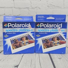 2-pack Polaroid Spectra Platinum Film 10 Photos New Old Stock Sealed