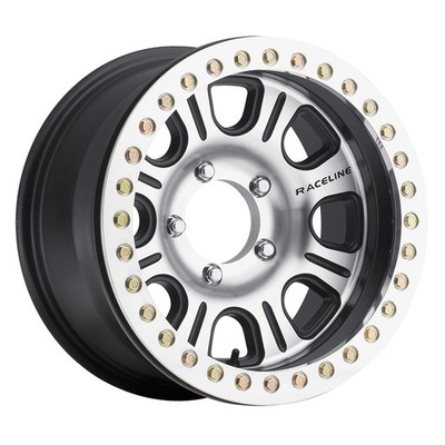 RACELINE RT232 Monster RT 17X8.5 8X170 ET-25 Blk/Mach True Beadlock (Qty of 1)