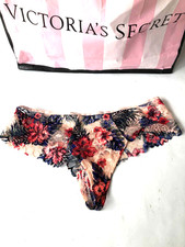 Victoria's Secret Pink Extra Low Rise Cheekster Panty Tropical Floral Lace NWT