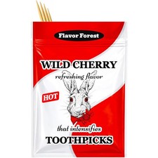 Wild Cherry Flavored Hot Cinnamon Toothpicks - 100ct
