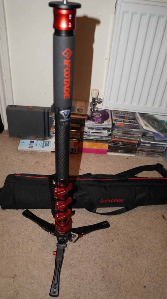 iFootage Cobra 2 C180F-P Carbon Fiber Monopod and bag - Image 2 of 4