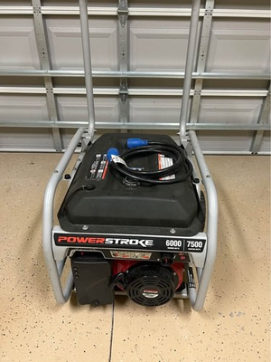 #ad Power Stroke Generator 6000 7500 Watts 110 240 volts including accessories $275.00