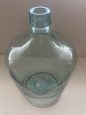 5 Gallon Aqua Blue Glass Water Bottle Jug Stamped 1928
