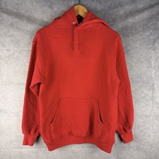 Vintage Russell Athletic Hoodie Mens Medium Super Weights Red Made In USA 80s