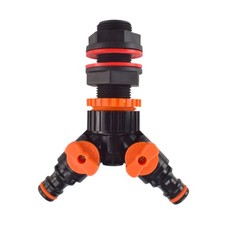 Water Butt with Two Way Valved Splitter, Quick Universal Connection (27mm Hole)