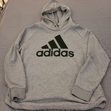 Adidas Gray Athleisure Essential Hoodie womens XL