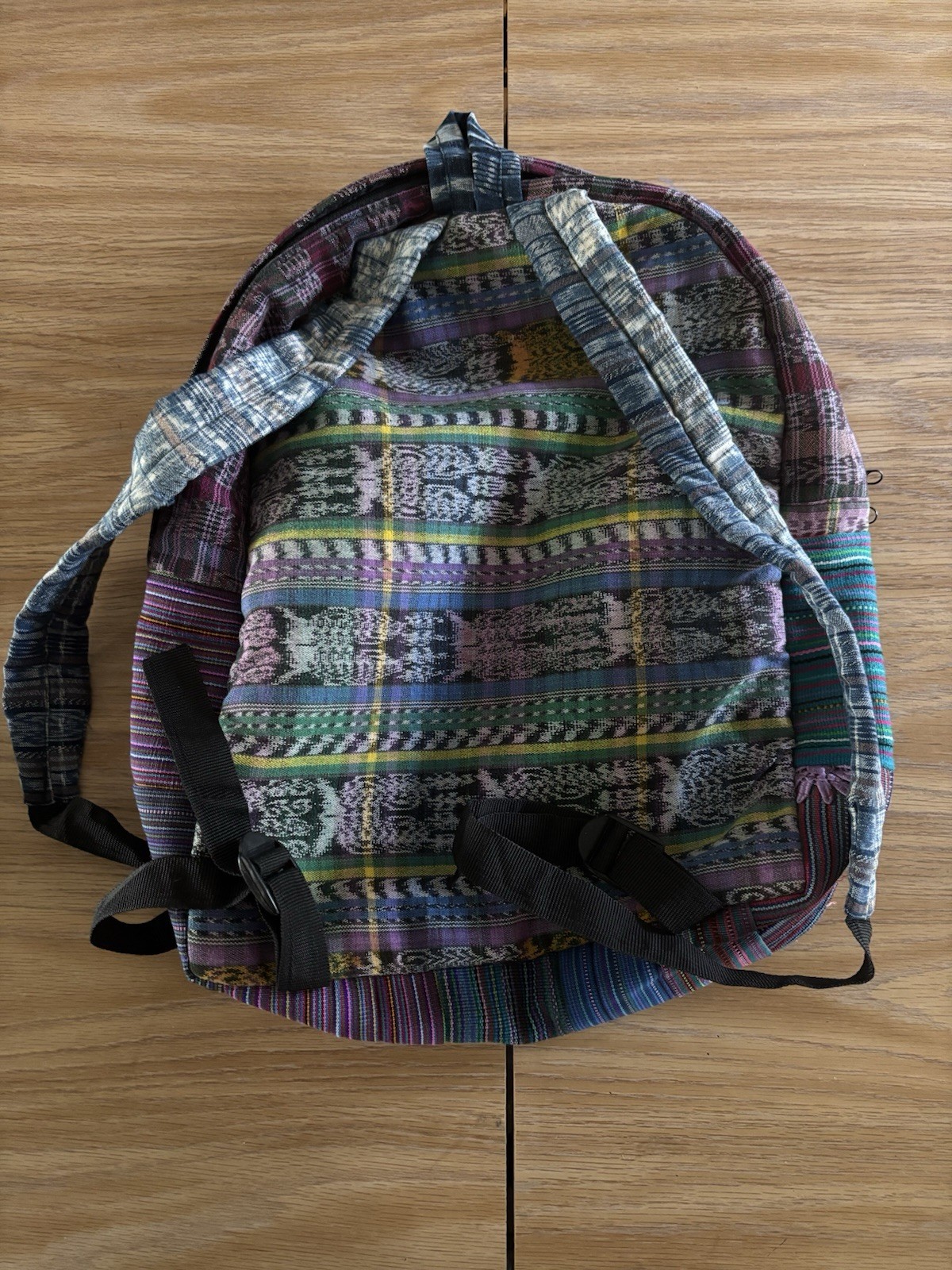 Chichi Patchwork Backpack Handmade Guatemala Hipp… - image 3