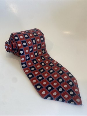 Pfizer Viagra Neck Tie  Little Blue Pill Advertising 100% Silk Red  & Blue