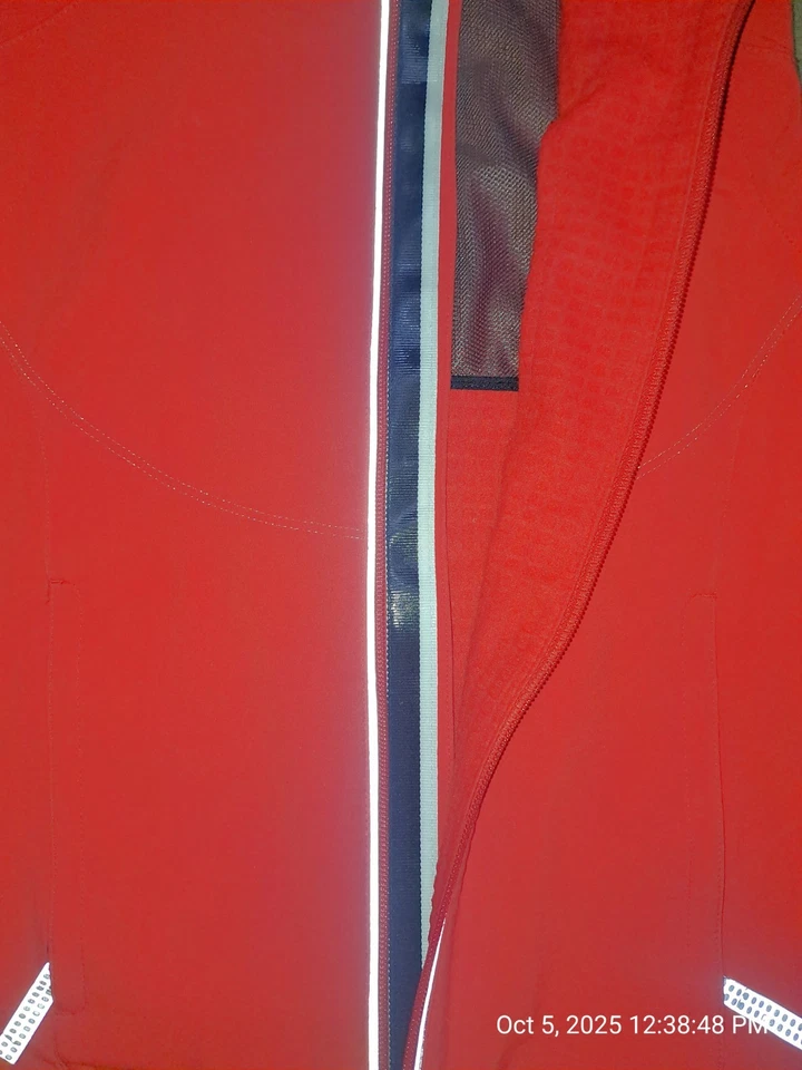 Nike Running Vest Women XS(0-2) Red  Running Activewear Full Zip Pockets Therma  - Image 4 of 4