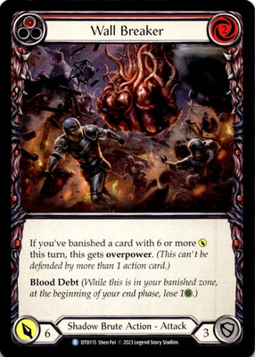#ad Wall Breaker Red NM M R DTD115 Dusk till Dawn Flesh and Blood $1.99