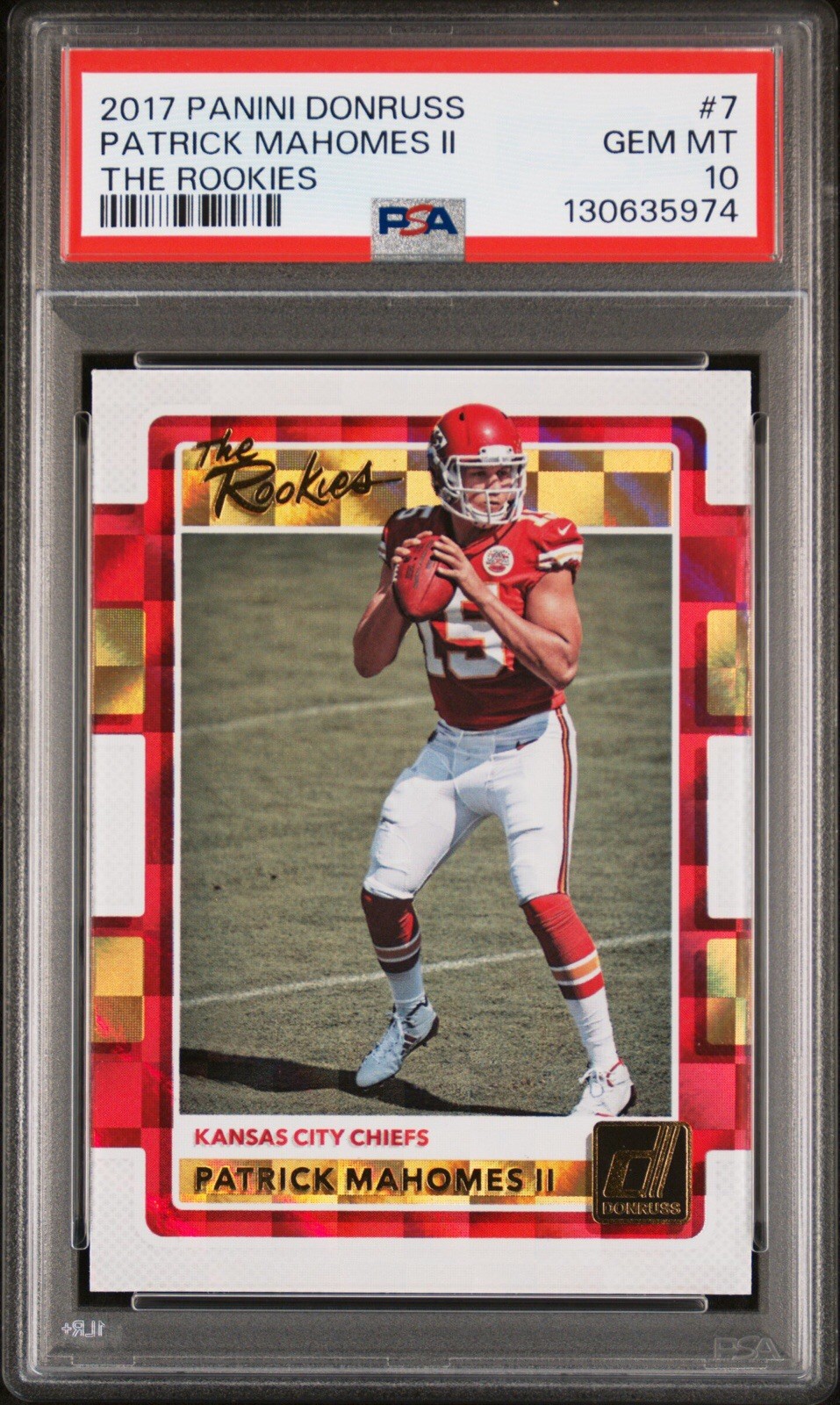 2017 Donruss The Rookies #7 Patrick Mahomes II PSA 10 RC
