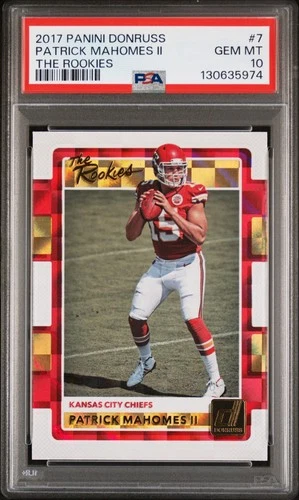 2017 Donruss The Rookies #7 Patrick Mahomes II PSA 10 RC