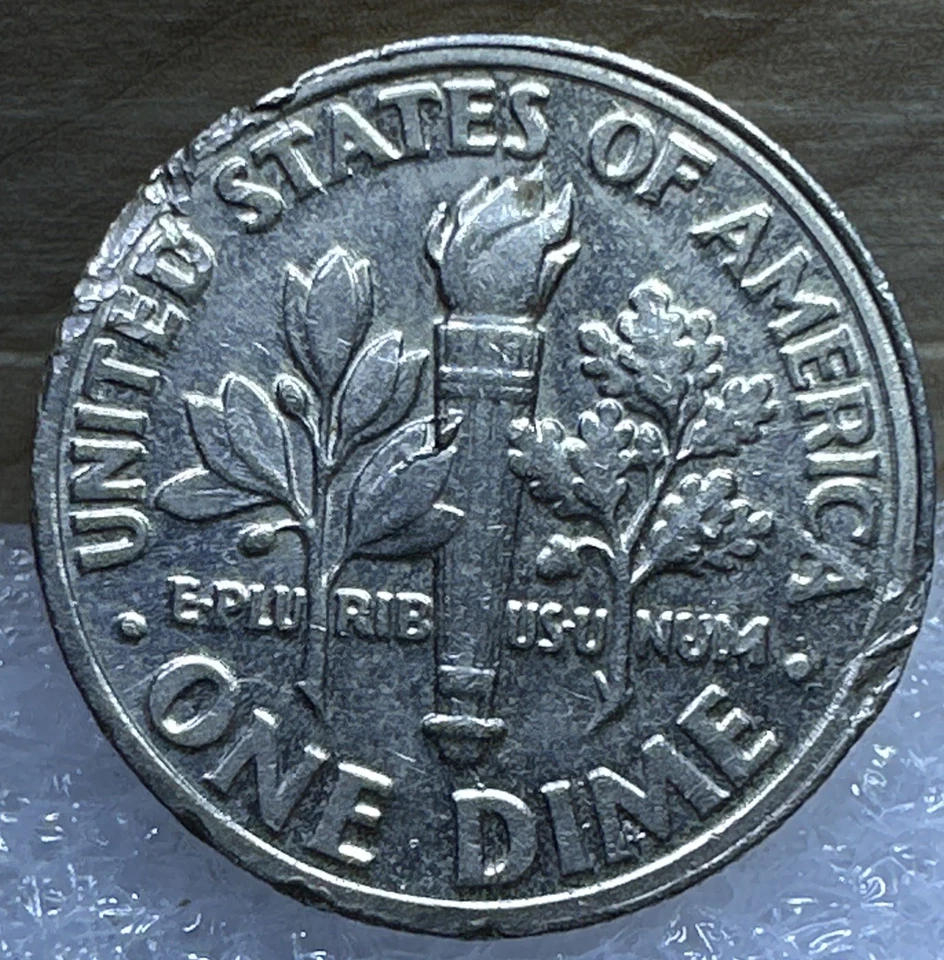 RARE - MULTIPLE ERRORS - 1997 P Roosevelt Dime 10 cent Double Rim, Die Chips - Image 2 of 4