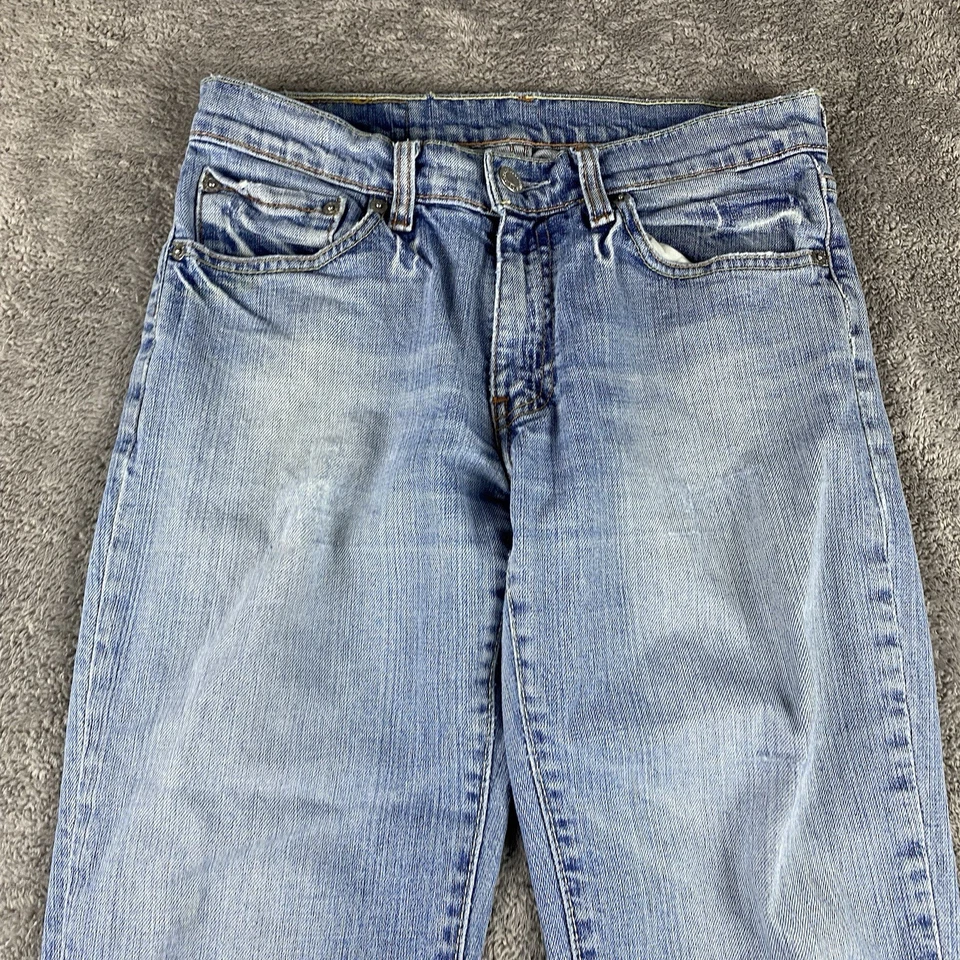 Женские джинсы Levis 529 Curvy Boot Cut 28x26 Цвет синий Свет Стирка Низкая посадка Подол - Изображение 3 из 4