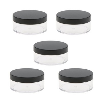 5/Set Leer Lose Pulver Rouge Glas Box Behälter Kiste Comestics Aufbewahrung