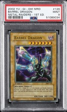 2002 YU-GI-OH! MRD-METAL RAIDERS 1ST ED #126 BARREL DRAGON PSA 9