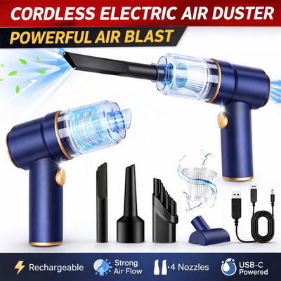 Handheld Car Vacuum Cleaner 9000Pa Cordless Portable Air Duster 120W Rechargable