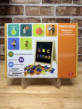 INNOCHEER Magnetic Letters Numbers A-Frame Double-Sided Board w/Marker/Eraser