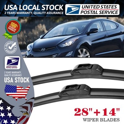 Direct Replacement Windshield Wiper Blades 28''&14'' Set U-HOOK For Kia Forte